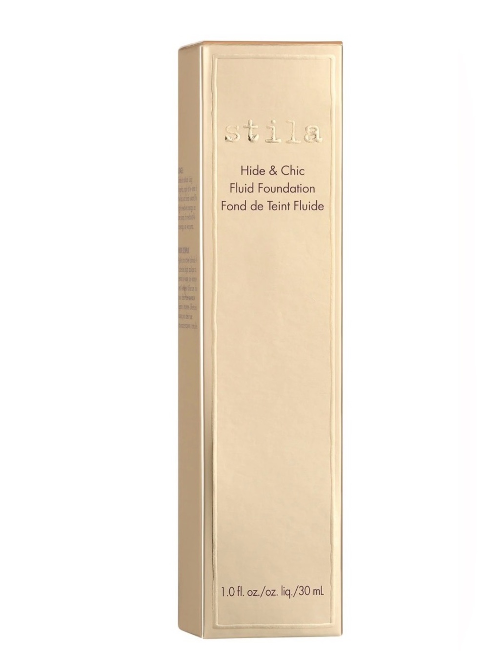 Stila Hide & Chic Fluid Foundation - Champagne Gold Packaging